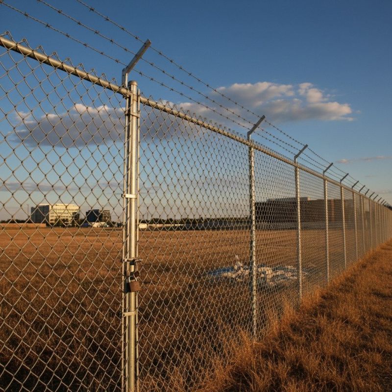 Industrial Fence Installation detail