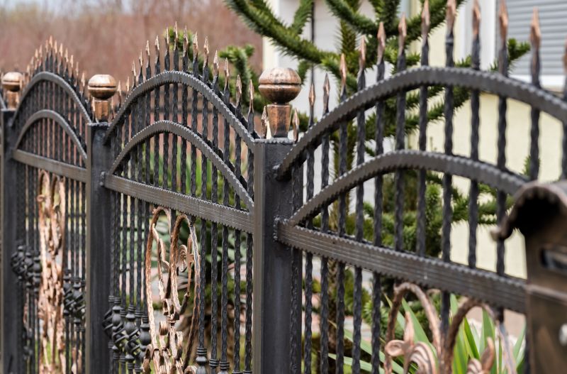 Wrought Iron Fence Installation detail